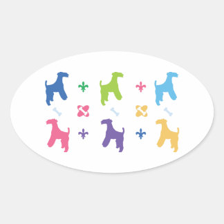 Lakeland Terrier Oval Sticker
