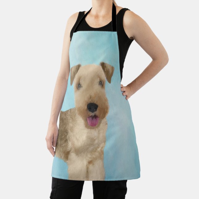Lakeland Terrier Painting - Cute Original Dog Art Apron (Insitu)