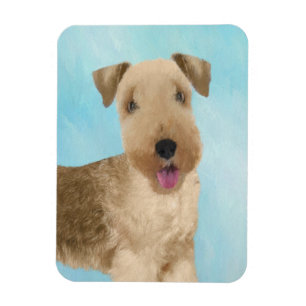 Lakeland Terrier Painting - Cute Original Dog Art Magnet