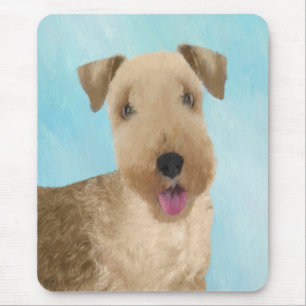 Lakeland Terrier Painting - Cute Original Dog Art Mouse Pad