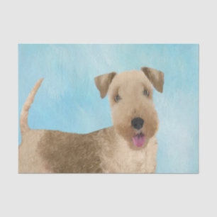 Lakeland Terrier Painting - Cute Original Dog Art Tissue Paper