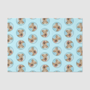 Lakeland Terrier Painting Cute Original Dog Art Tissue Paper