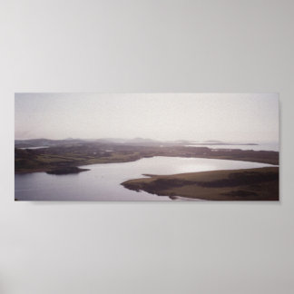 Lakes and Mountains, West Donegal Poster