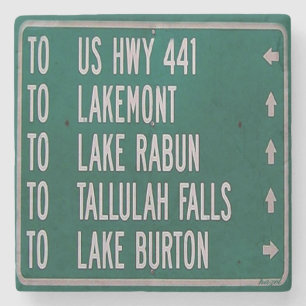 Lakes Sign Ga Coaster