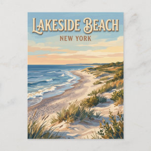 Lakeside Beach State Park Waterport New York Postcard