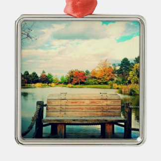Lakeside Bench Metal Tree Decoration