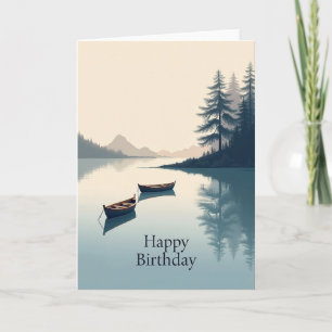 Lakeside Boats Birthday Card