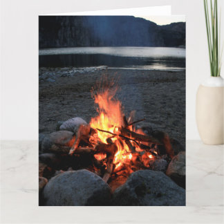 Lakeside Bonfire Card