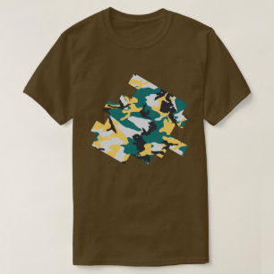 Lakeside Camo Pattern Digital Sketch T-Shirt