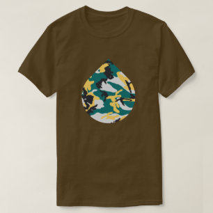 Lakeside Camo Pattern Teardrop T-Shirt