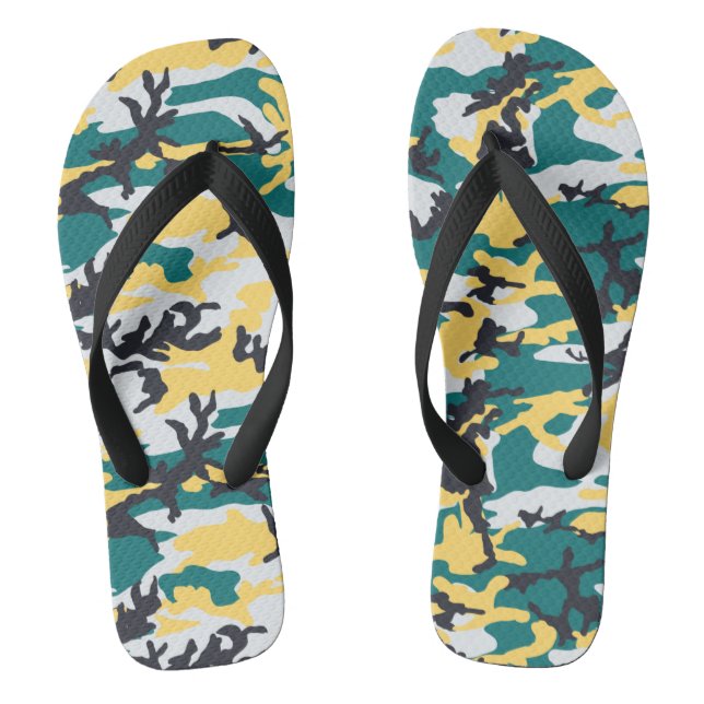 Lakeside Camo Pattern Thongs (Footbed)