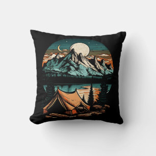 Lakeside Camping Adventure Cushion
