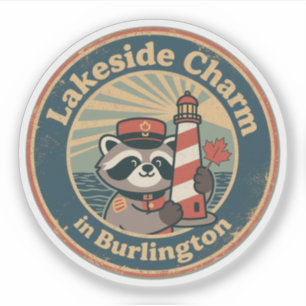 Lakeside Charm in Burlington Funny Racoon Mountie