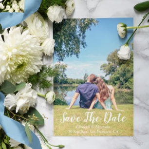 Lakeside Cottage Summer Save The Date Card
