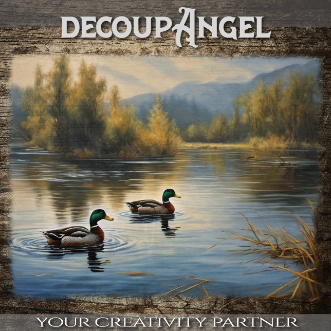 Lakeside Ducks - Decoupage - Tissue Paper (Creator Uploaded)