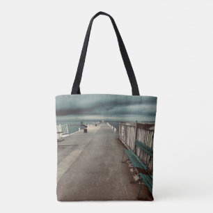 Lakeside Pier Photography Tote Bag
