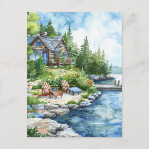 Lakeside Retreat Postcard