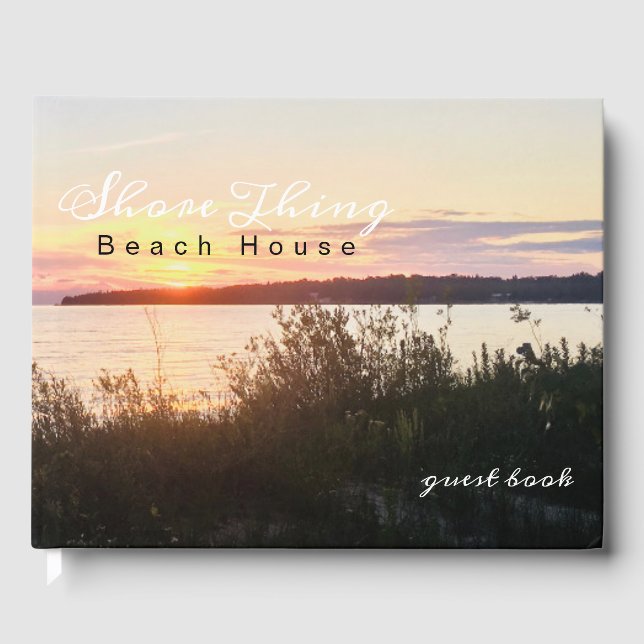 Lakeside Shoreline Beach Rental Guest Book (Front)