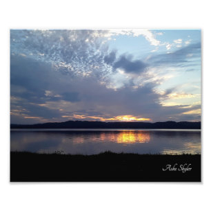 Lakeside Sunset Photo Print