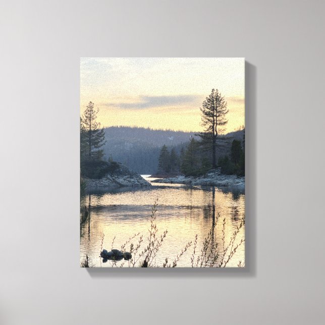 Lakeside Sunset Wall Art (Front)
