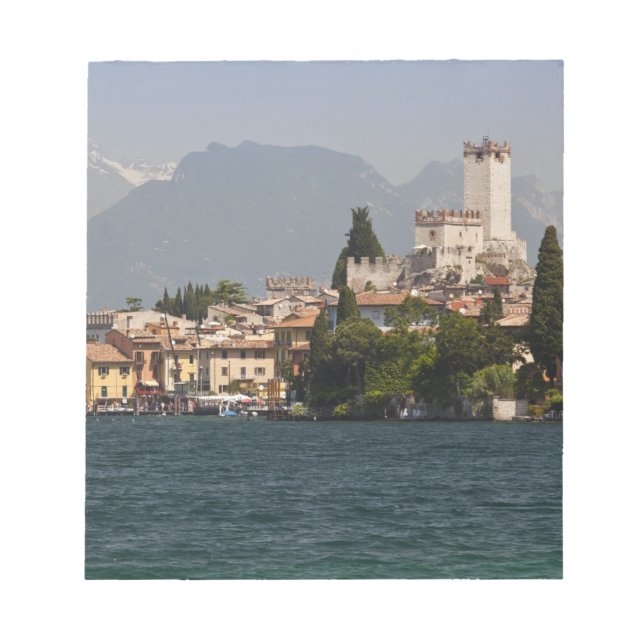Lakeside town, Malcesine, Verona Province, Italy Notepad (Front)