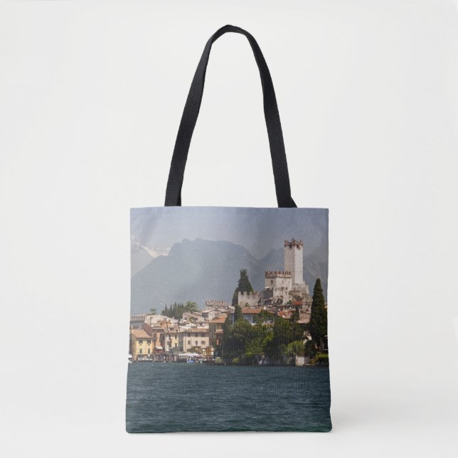 Lakeside town, Malcesine, Verona Province, Italy Tote Bag (Front)