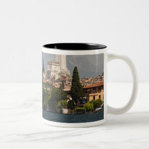Lakeside town, Malcesine, Verona Province, Italy Two-Tone Coffee Mug