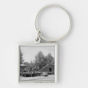 Lakeside village at the Universal Exhibition Key Ring