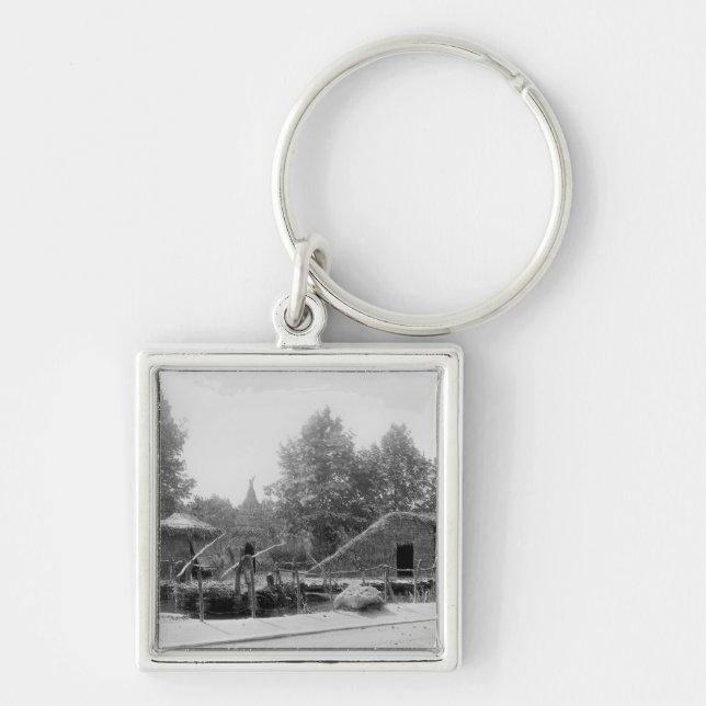 Lakeside village at the Universal Exhibition Key Ring (Front)