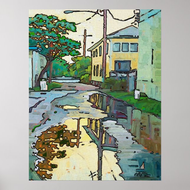 Lakeview Alley, New Orleans Art Poster (Front)