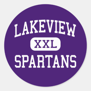 Lakeview - Spartans - Junior - Battle Creek Classic Round Sticker