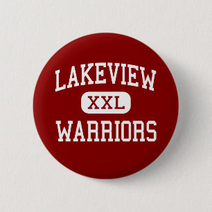 Lakeview - Warriors - Middle - Rossville Georgia 6 Cm Round Badge