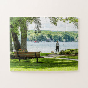 Lakeville NY Conesus Lake Oversized Jigsaw Puzzle