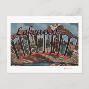 Lakewood, Colorado - Large Letter Scenes Postcard