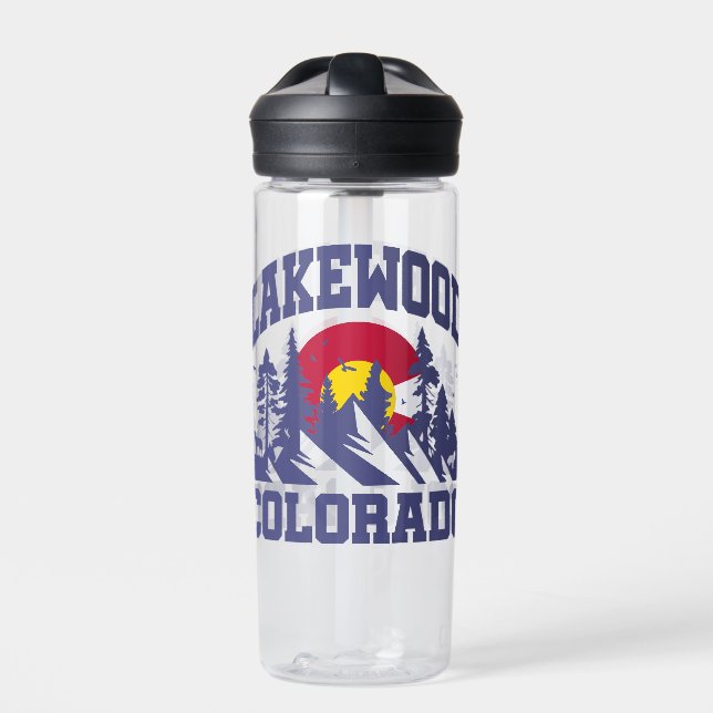 Lakewood,Colorado Water Bottle (Front)