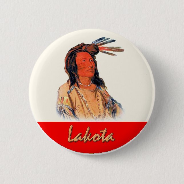 Lakota 6 Cm Round Badge (Front)