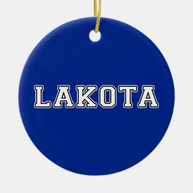 Lakota Ceramic Tree Decoration (Front)