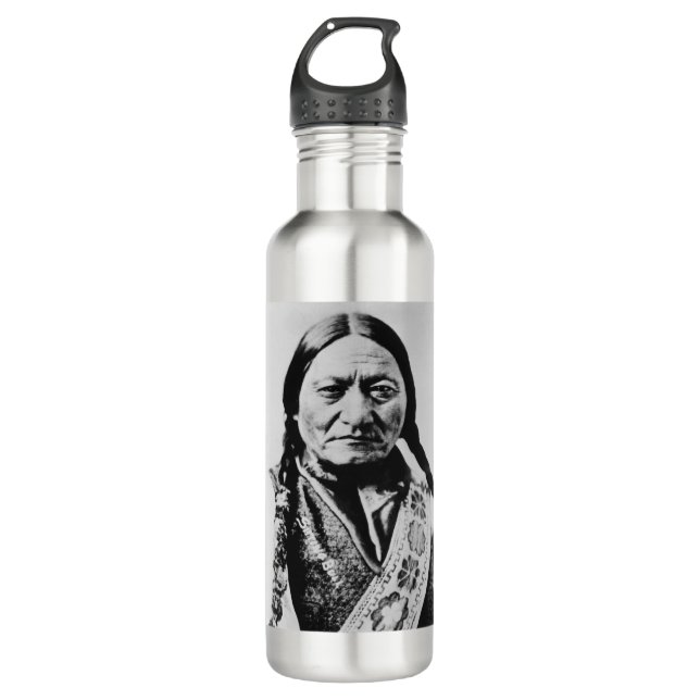 Lakota Chief Surrender: Sitting Bull Fort Buford 710 Ml Water Bottle (Front)