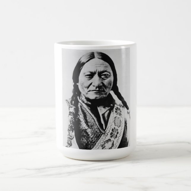 Lakota Chief Surrender: Sitting Bull Fort Buford Coffee Mug (Center)
