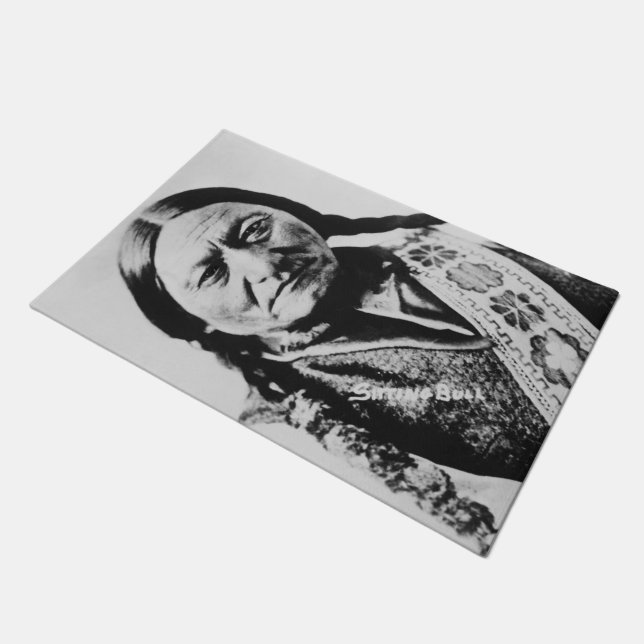 Lakota Chief Surrender: Sitting Bull Fort Buford Doormat (Angled)