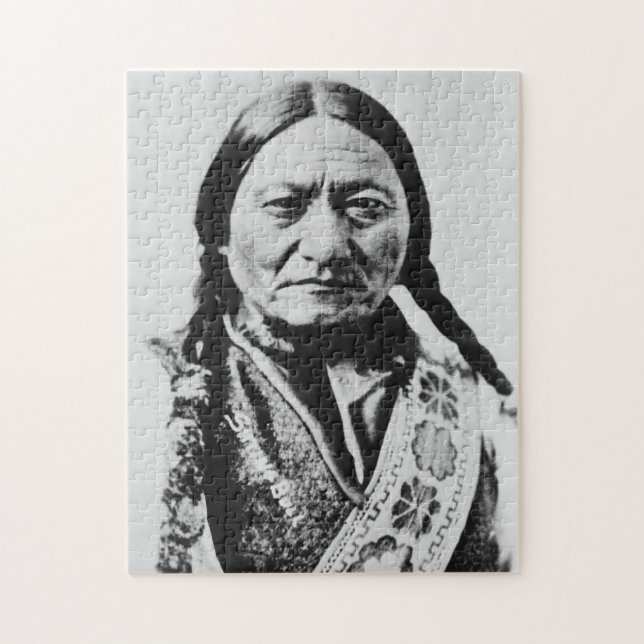 Lakota Chief Surrender: Sitting Bull Fort Buford Jigsaw Puzzle (Vertical)