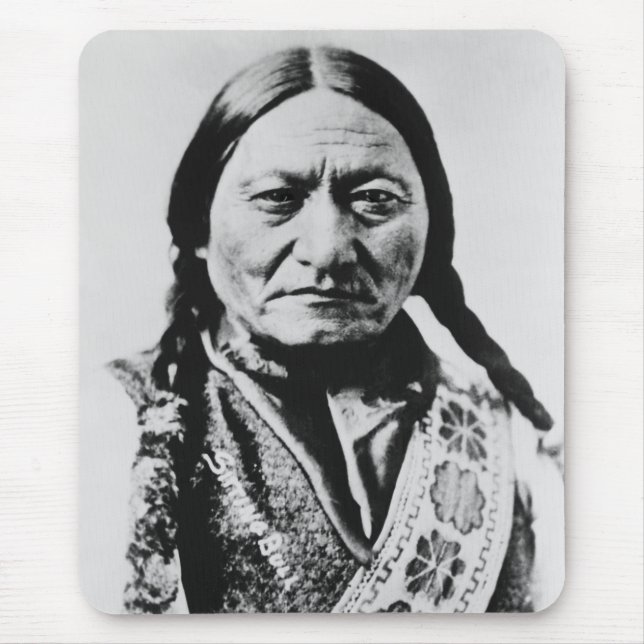 Lakota Chief Surrender: Sitting Bull Fort Buford Mouse Pad (Front)