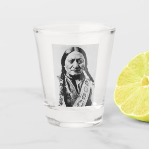 Lakota Chief Surrender: Sitting Bull Fort Buford Shot Glass