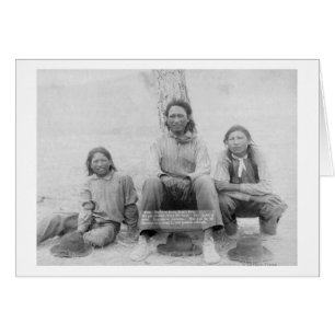 Lakota Indian Teenagers in Western Dress