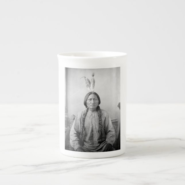 Lakota Leader Sitting Bull Native American Indian  Bone China Mug (Front)
