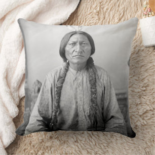 Lakota Leader Sitting Bull Native American Indian  Cushion