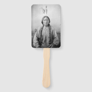 Lakota Leader Sitting Bull Native American Indian  Hand Fan