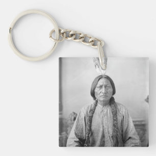 Lakota Leader Sitting Bull Native American Indian  Key Ring