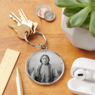 Lakota Leader Sitting Bull Native American Indian  Key Ring
