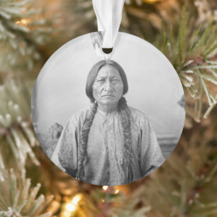 Lakota Leader Sitting Bull Native American Indian  Ornament